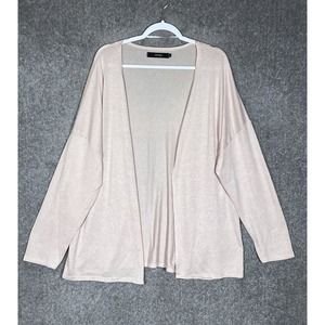Vero Moda Drop‎ Shoulder Knit Open Front Cardigan Sweater Womens US Size 2X Pink